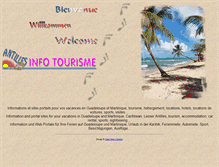 Tablet Screenshot of antilles-info-tourisme.com